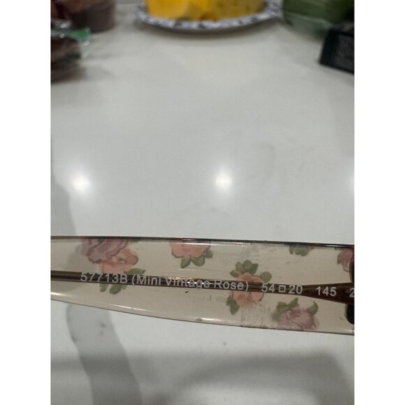 Coach Womens Floral Mini Vintage Rose Sunglasses CH 5773 54mm Square Brown Lens - Picture 4 of 5